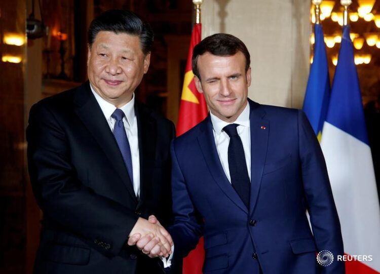 French President Emmanuel Macron Meets Xi Jinping in Beijing