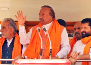 K.S. Eshwarappa in Vijaya Sankalpa Yatra