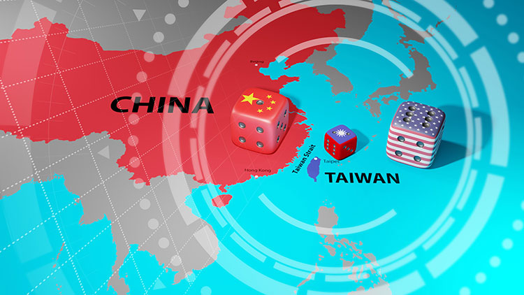 China Taiwan Conflict graphic