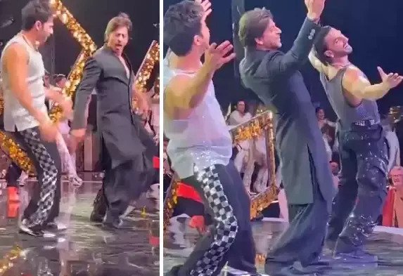 SRK, Varun Dhawan and Ranveer Singh danced to Jhoome Jo Pathaan