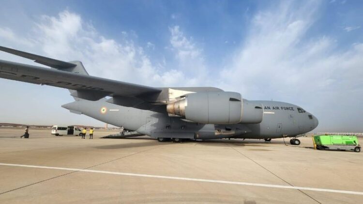 Sudan: IAF C17 Globemaster takes off with 246 Indians evacuated from Jeddah airport